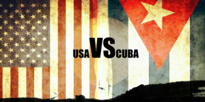 USA vs. CUBA FLAGS