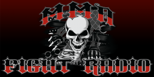 MMA Fight Radio Logo with Skull
